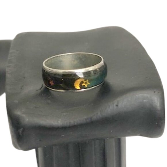 Vintage Enamel Mood Ring Band 1970 -Size 4 - Picture 3 of 5